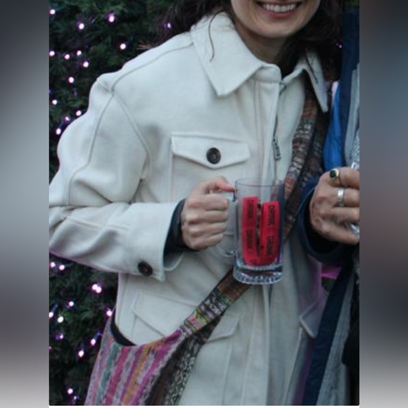 EUC Bagatelle Collection Beige Fleece Utility Barn Jacket size L - Picture 2 of 12